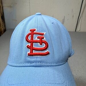 New Era St Louis Cardinals MLB Baseball Cap Hat Light Blue Red LS Logo Medium- L